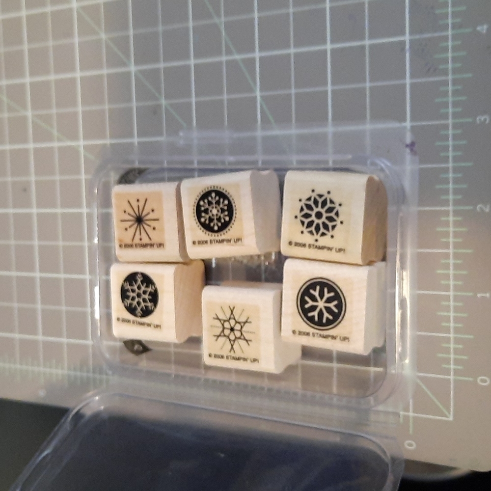 Snow Flurries Rubber stamp set